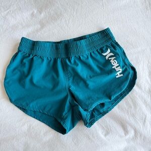 Hurley Women's Athletic Teal Shorts
